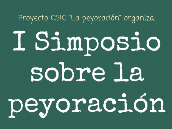 Simposio sobre la peyoración